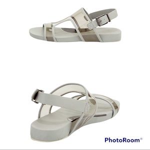BCBGMaxAzria PVC T-Strap Sport Sandals Size 8M